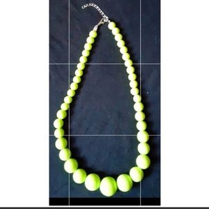 Neon green necklace